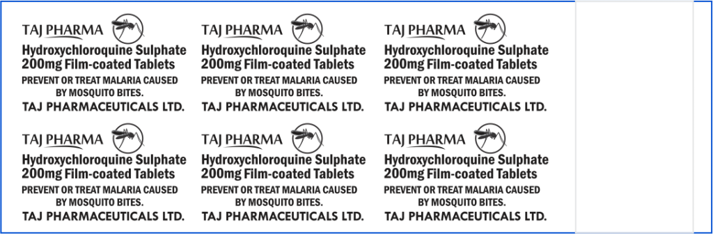 Hydroxychloroquine Sulphate Tablets manufacturer in India, Hydroxychloroquine Sulphate Tablets USP 200mg, Hydroxychloroquine Sulphate Taj Pharma, Hydroxychloroquine Sulphate Taj Pharmaceuticals Mumbai, Hydroxychloroquine Warnings, Latest Coronavirus News, Rx Info Hydroxychloroquine Sulphate Uses, Side Effects Hydroxychloroquine Sulphate, Stay connected to all updated Hydroxychloroquine, Taj Pharmaceutical Hydroxychloroquine Sulphate contraindications, Taj Pharmaceuticals limited Hydroxychloroquine Uses
