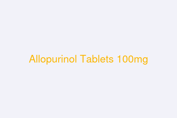 Allopurinol Tablets 100mg