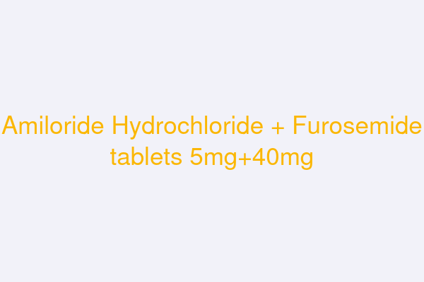 Amiloride Hydrochloride + Furosemide tablets