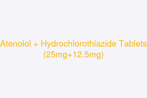 Atenolol + Hydrochlorothiazide Tablets (25mg+12.5mg)