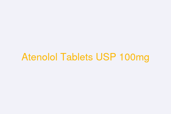 Atenolol Tablets USP 100mg