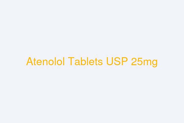 Atenolol Tablets USP 25mg