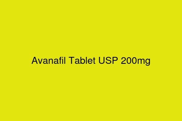 Avanafil Tablet USP 200mg