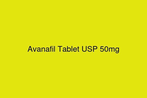 Avanafil Tablet USP 50mg