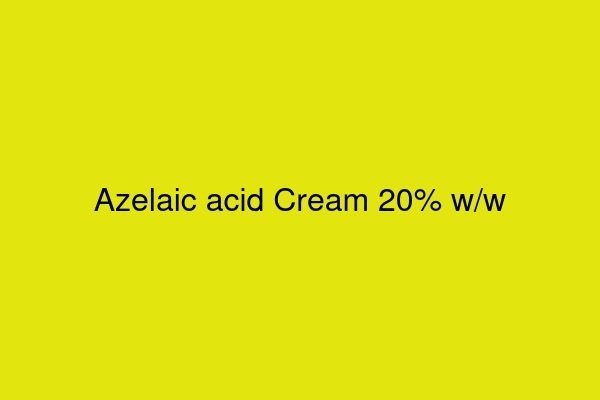 Azelaic acid Cream 20% w/w