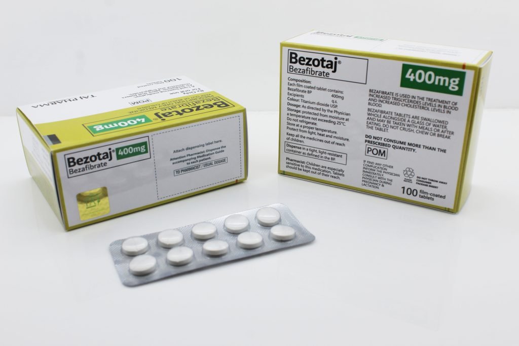 Bezafibrate 400mg Tablets