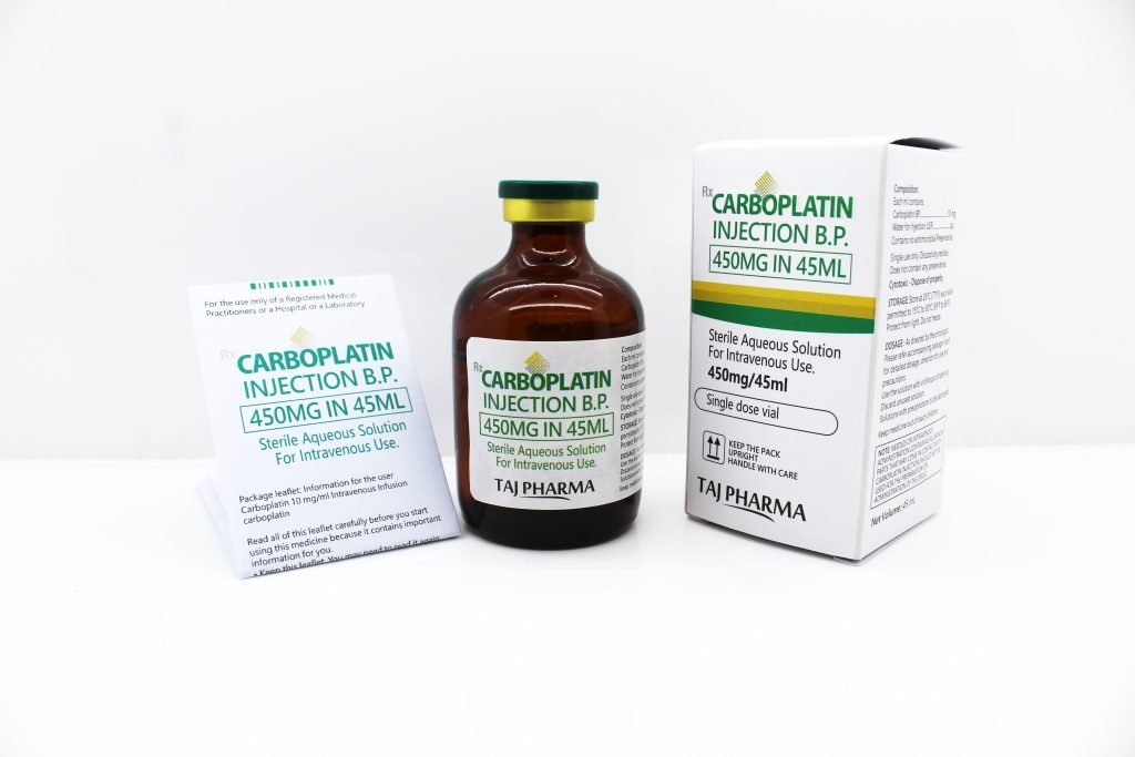Carboplatin Injection 450mg/45ml API Manufacturer in India