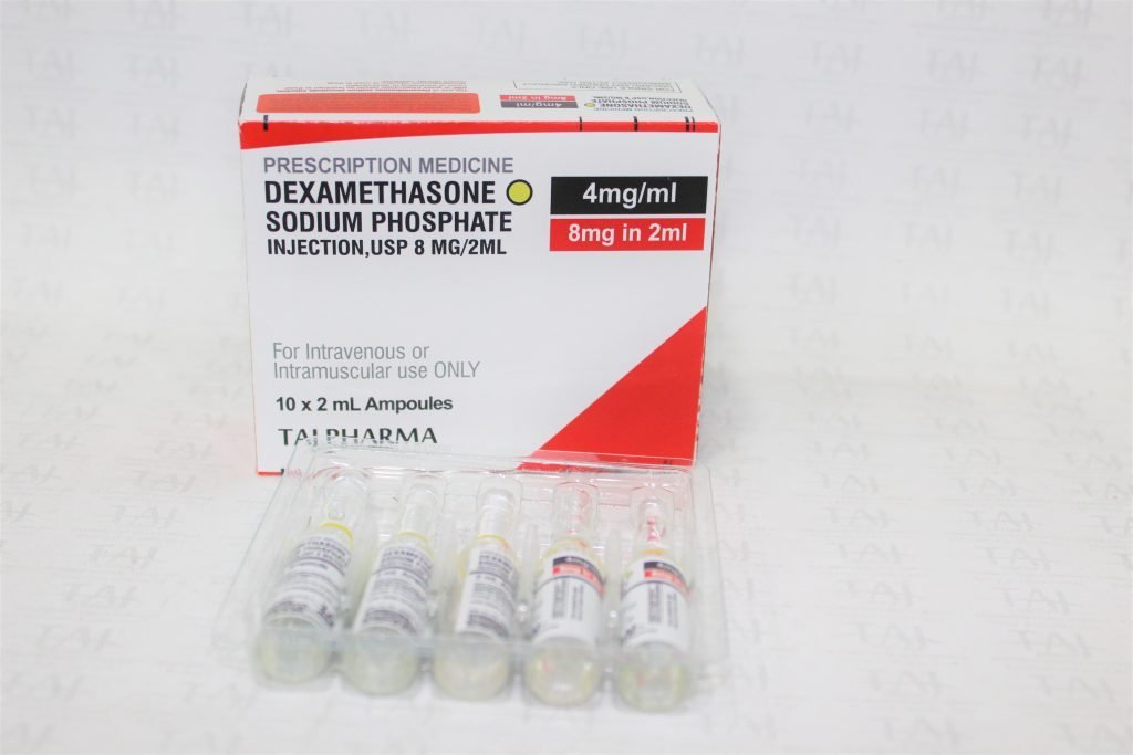 Dexamethasone Sodium Phosphate Injection USP 8mg-2ml Manufacturer & Supplier India