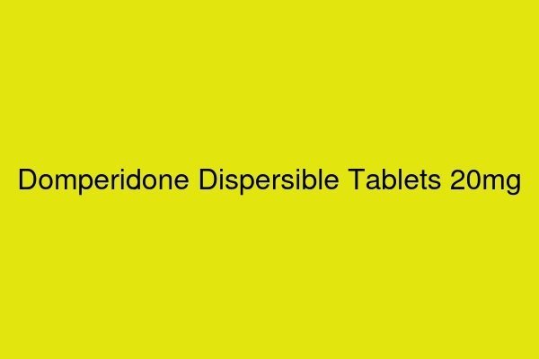 Domperidone Dispersible Tablets 20mg