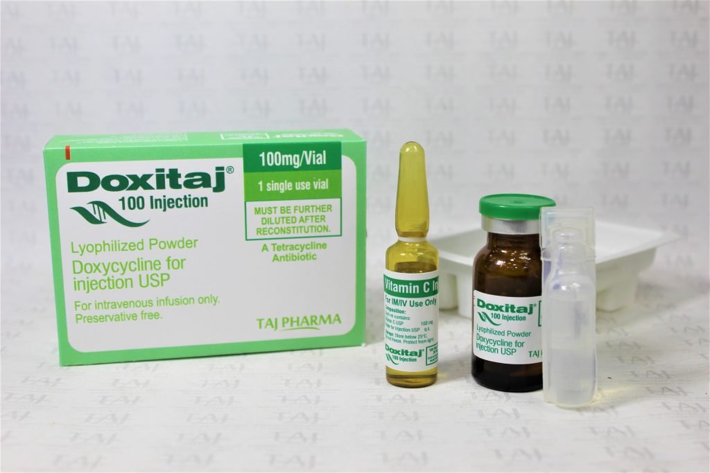 Doxycycline for injection USP 100mg GMP Approved Manufacturer in PAN India