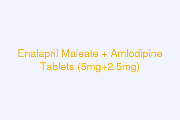 Enalapril Maleate and Amlodipine Tablets