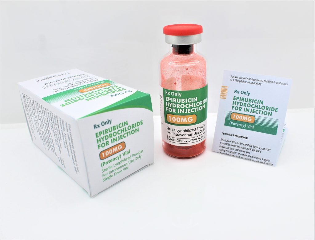 Epirubicin Hydrochloride for Injection 100mg Manufacturer Supplier PCD Pharma Franchise