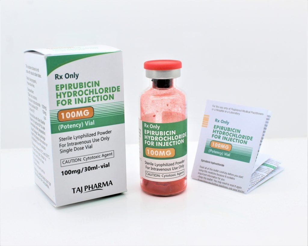 Epirubicin Hydrochloride for Injection 100mg Best Price in Mumbai Maharashtra Taj Pharma