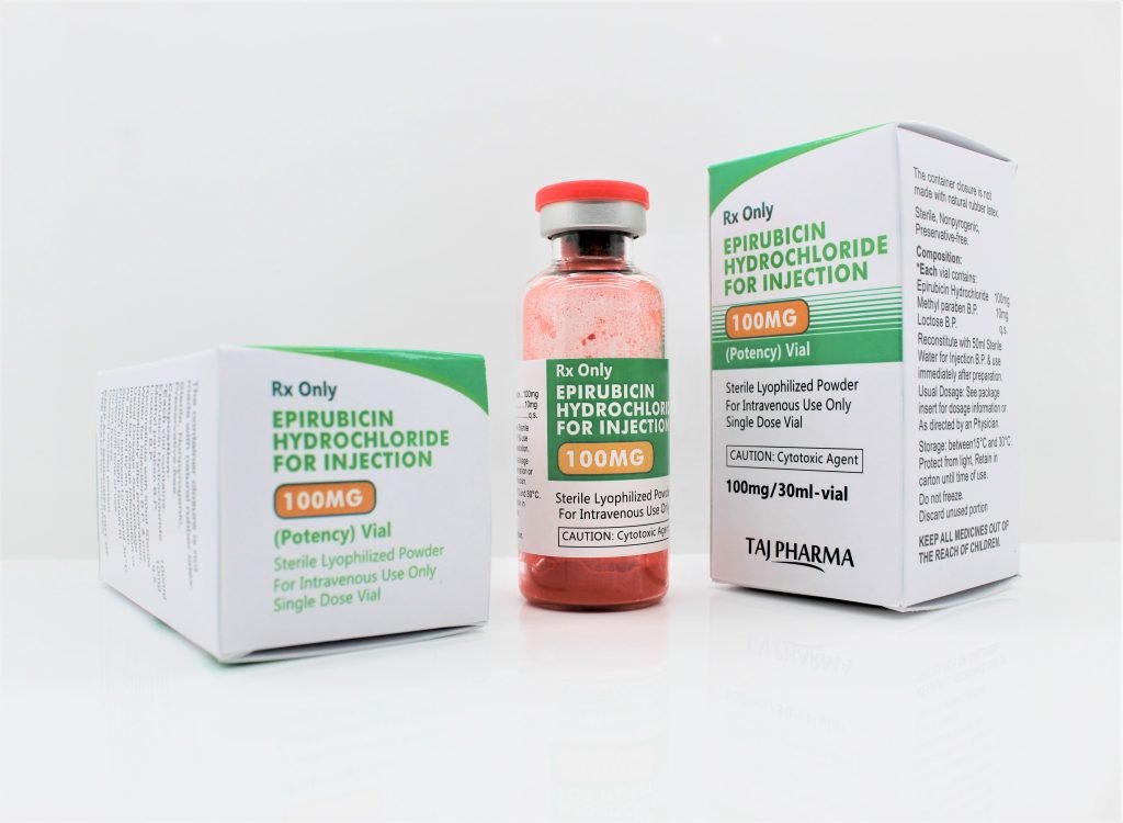 Epirubicin Hydrochloride for Injection 100mg Manufacturer from Mumbai