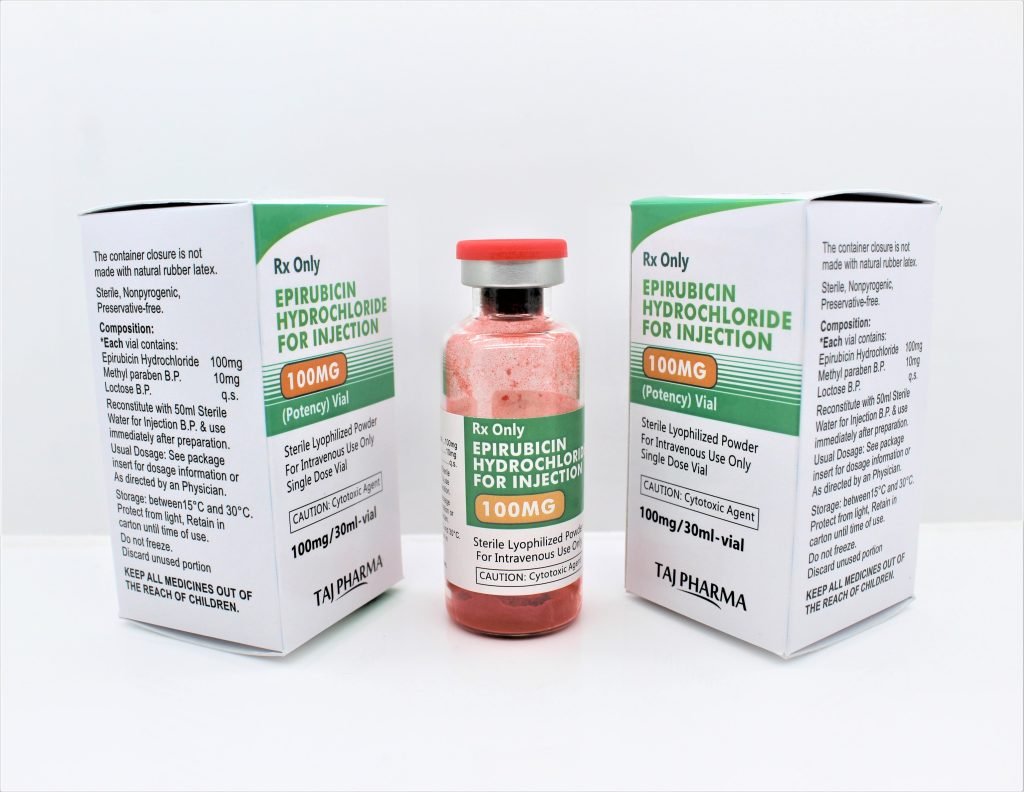 Epirubicin Hydrochloride for Injection 100mg