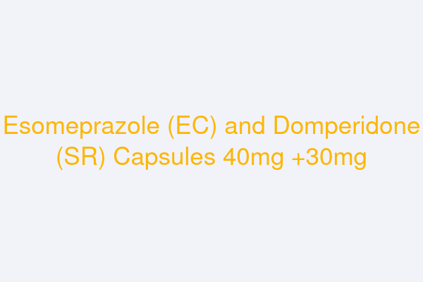 Esomeprazole (EC) and Domperidone (SR) Capsules 40mg +30mg(PRFACID-DXR); (PROSIUMD)