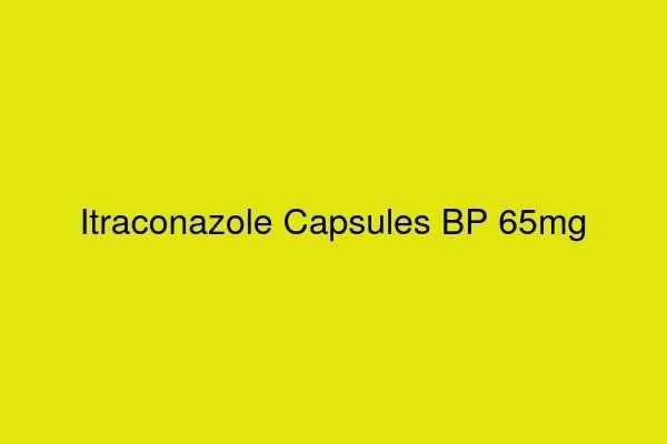 Itraconazole Capsules BP 65mg