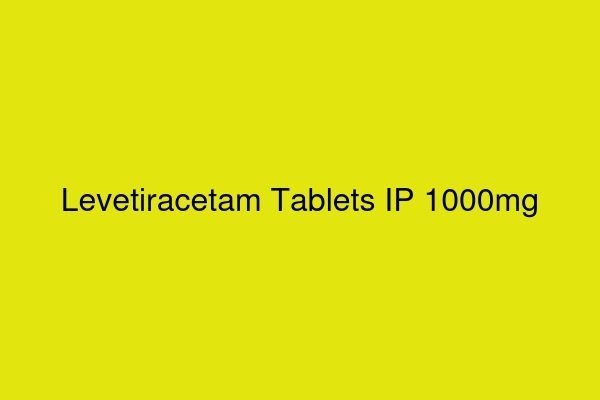 Levetiracetam Tablets IP 1000mg