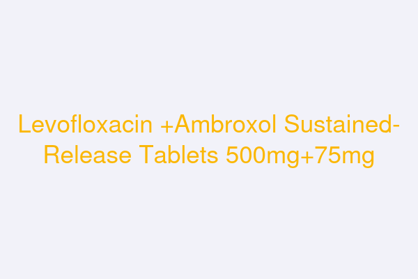 Levofloxacin +Ambroxol Sustained-release Tablets 500mg+75mg