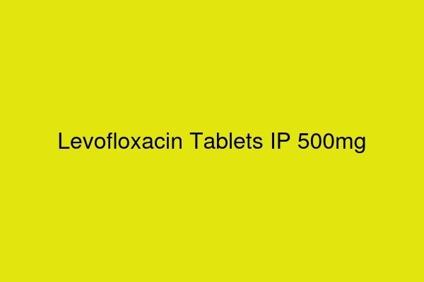 Levofloxacin Tablets IP 500mg