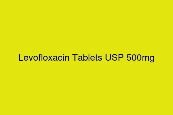 Levofloxacin Tablets USP 500mg