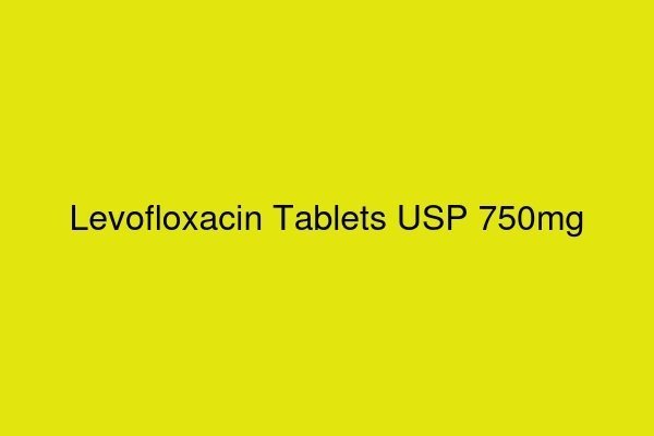 Levofloxacin Tablets USP 750mg