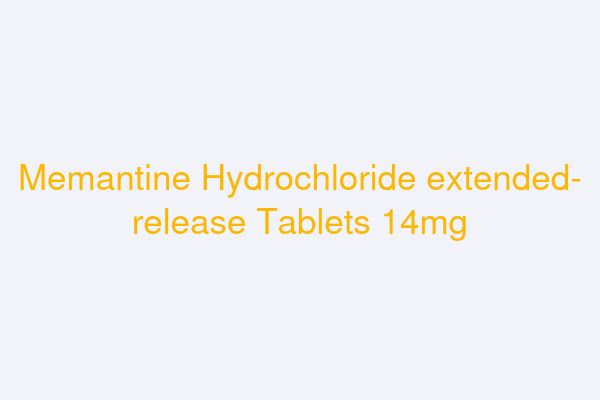 Memantine Hydrochloride extended-release Tablets 14mg