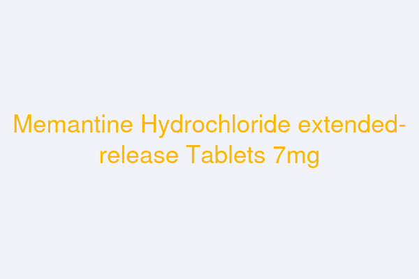 Memantine Hydrochloride extended-release Tablets 7mg