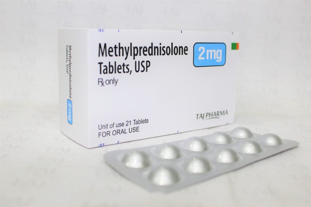 Methylprednisolone tablets USP- 2mg Exporter, Manufacturer, Supplier