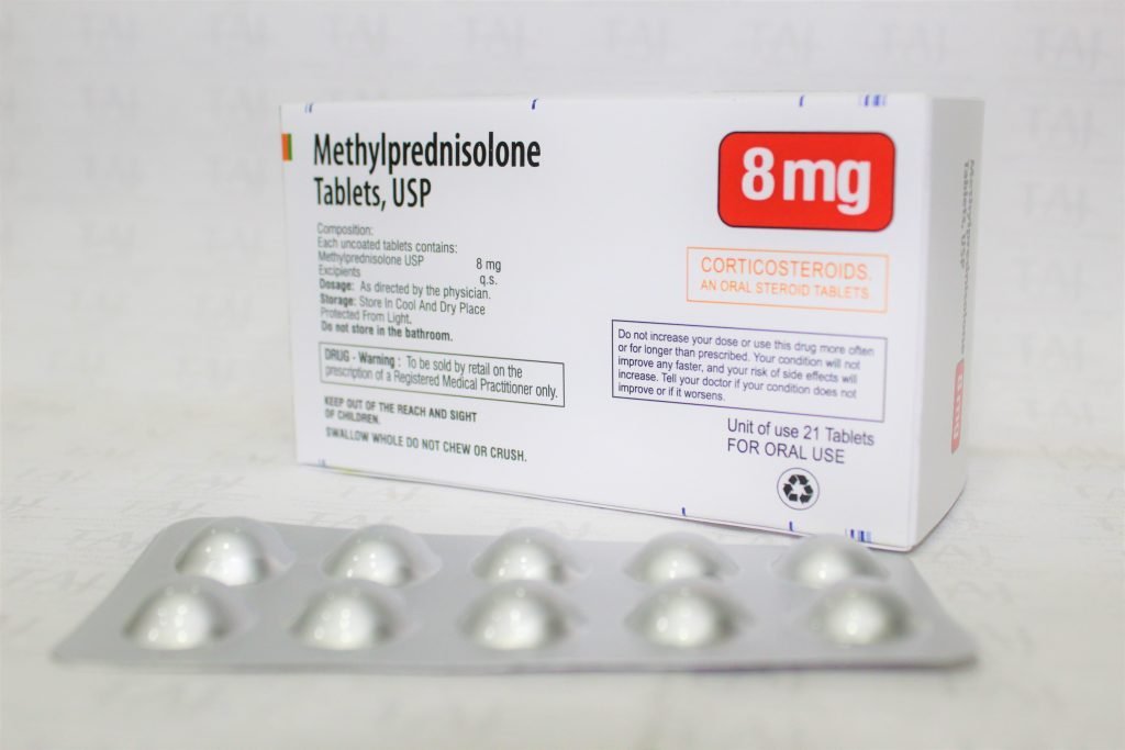 Methylprednisolone tablets USP -8mg Exporter, Manufacturer, Supplier