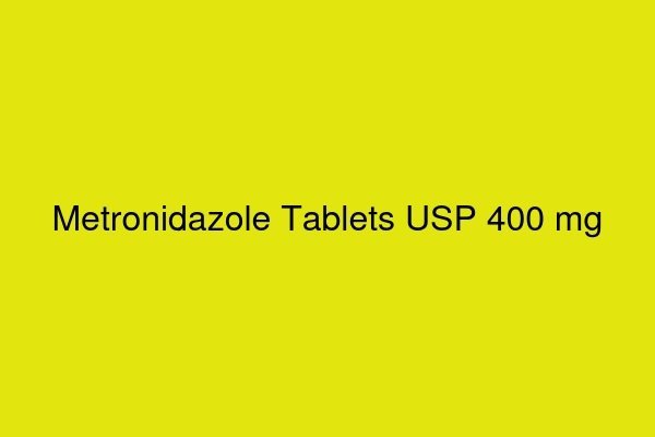 Metronidazole Tablets USP 400 mg