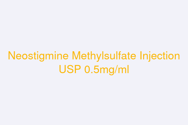 Neostigmine Methylsulfate Injection USP 0.5mg/ml