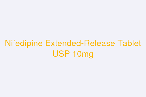 Nifedipine Extended-Release Tablet USP 10mg