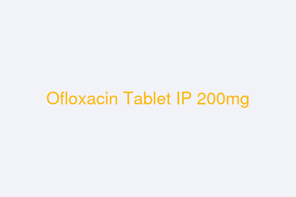 Ofloxacin Tablet IP 200mg