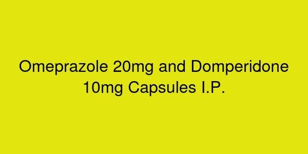 Omeprazole 20mg and Domperidone 10mg Capsules I.P.