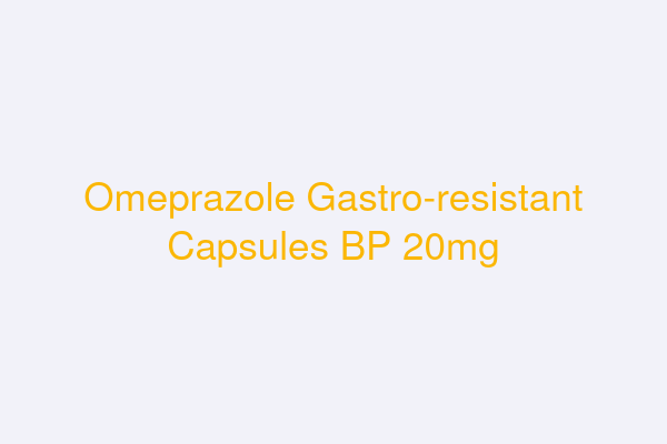 Omeprazole Gastro-resistant Capsules BP 20mg