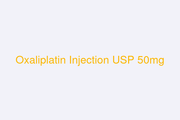 Oxaliplatin Injection USP 50mg
