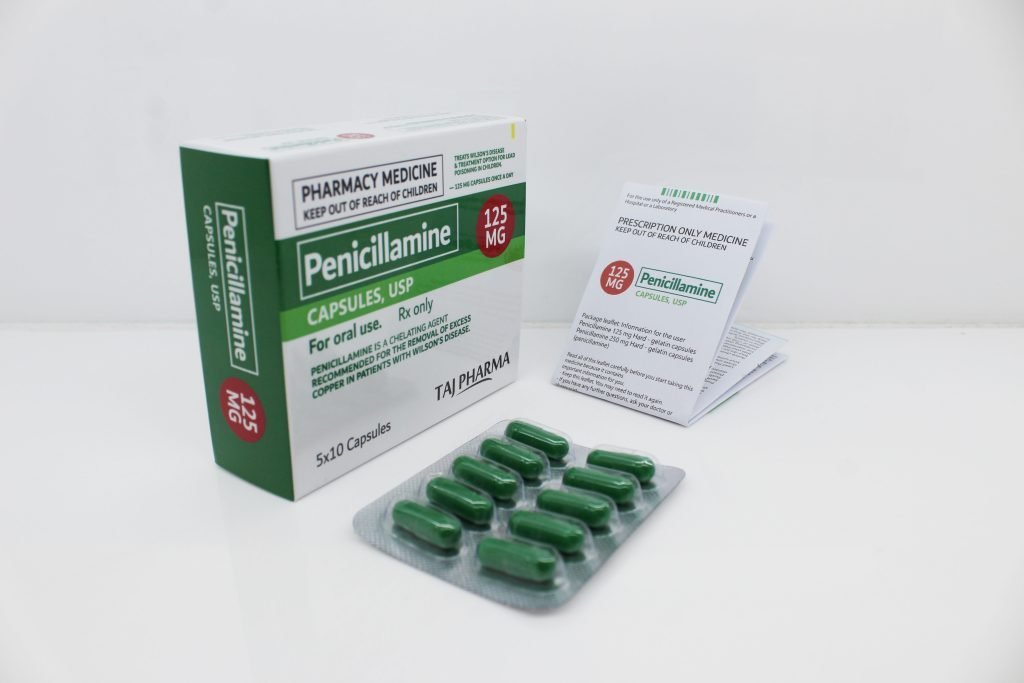 Penicillamine Capsules USP 125mg Manufacturer Supplier