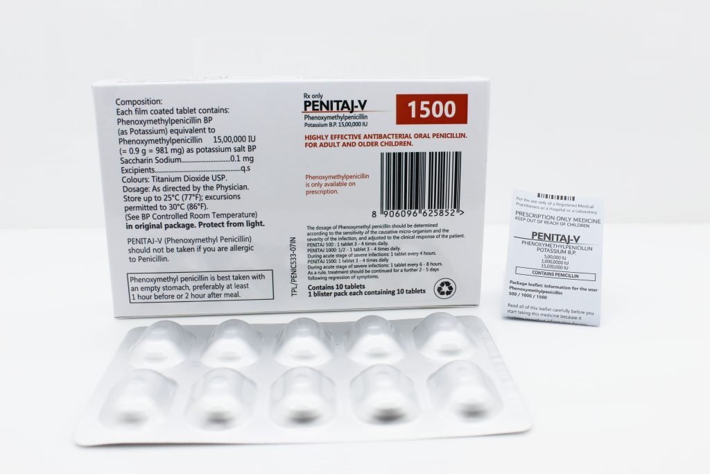 Phenoxymethylpenicillin Tablets BP 15,00,000 I.U. Manufacturing & PCD Franchise