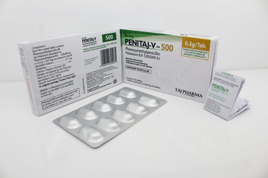 Phenoxymethylpenicillin Tablets BP 5,00,000 I.U. Manufacturer Supplier PCD Pharma Franchise