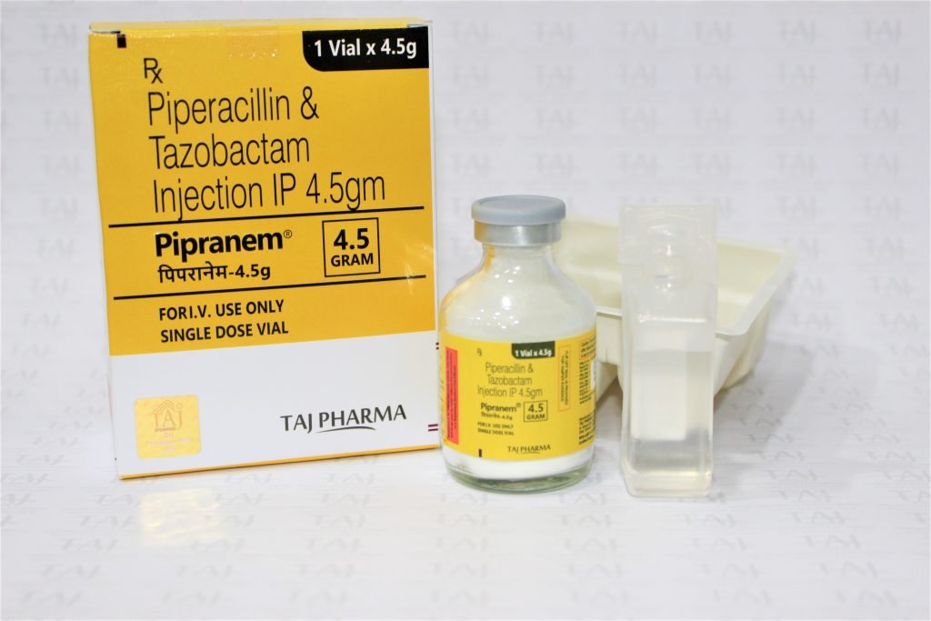 Piperacillin and Tazobactam for Injection 4.5 gm Manufacturer, Supplier PAN India