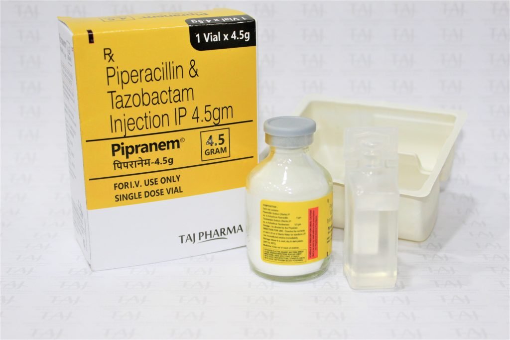 Piperacillin & Tazobactam for Injection 4.5 gm
