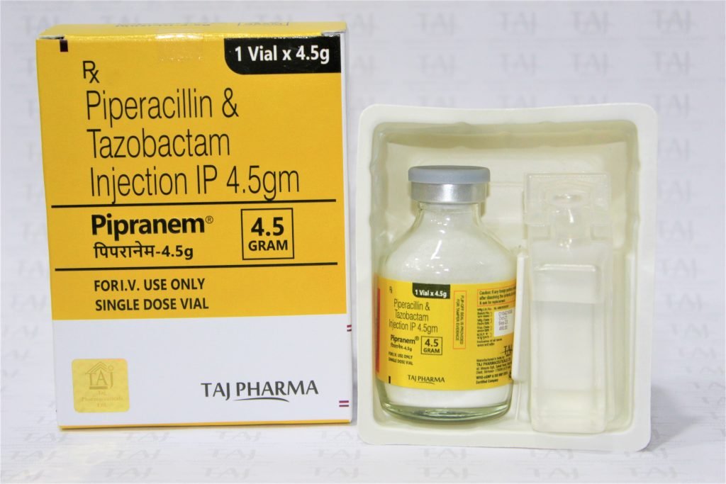 Piperacillin & Tazobactam for Injection 4.5 gm