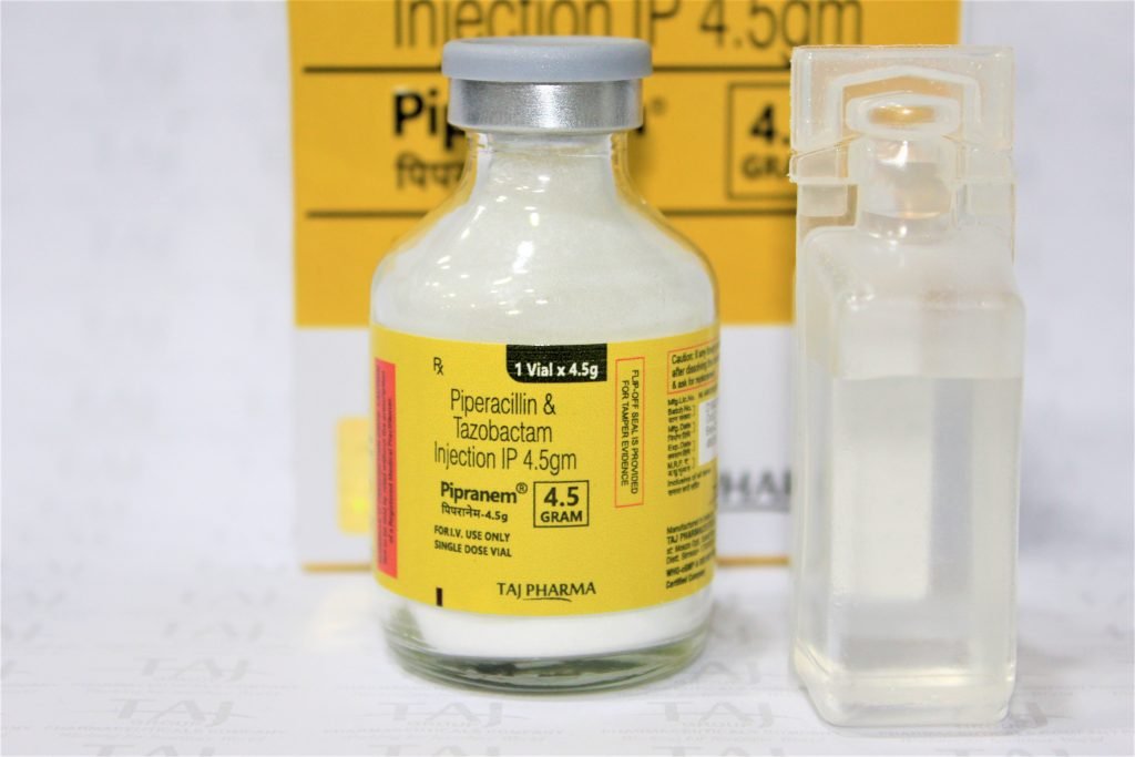 Piperacillin & Tazobactam for Injection 4.5 gm