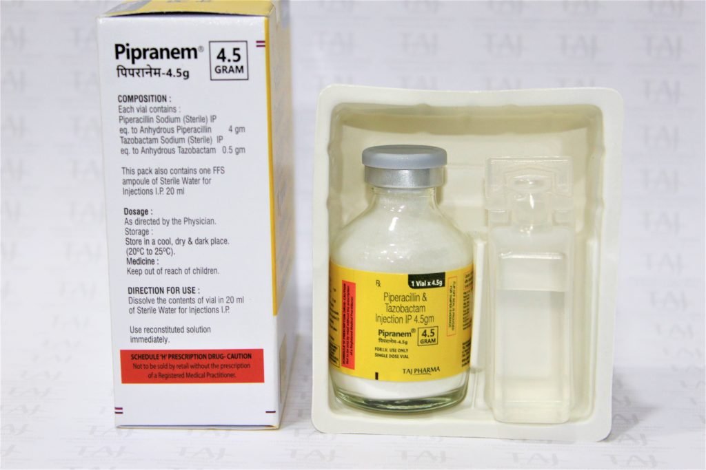 Piperacillin and Tazobactam for Injection