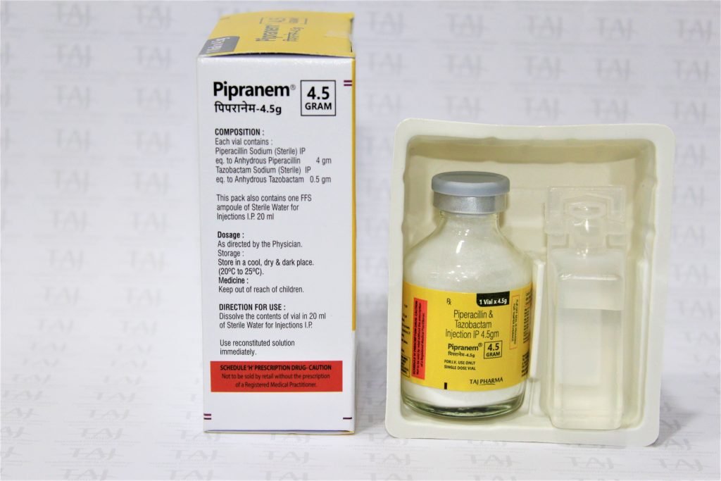 Piperacillin and Tazobactam for Injection