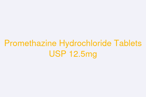 Promethazine Hydrochloride Tablets USP 12.5mg