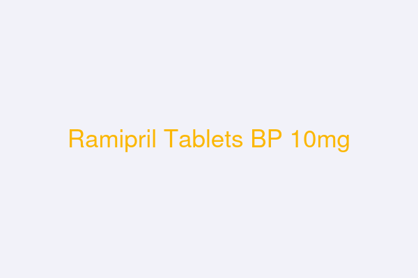 Ramipril Tablets BP 10mg