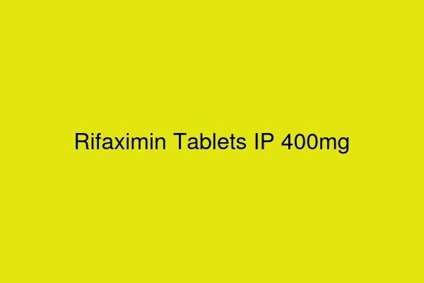 Rifaximin Tablets IP 400mg