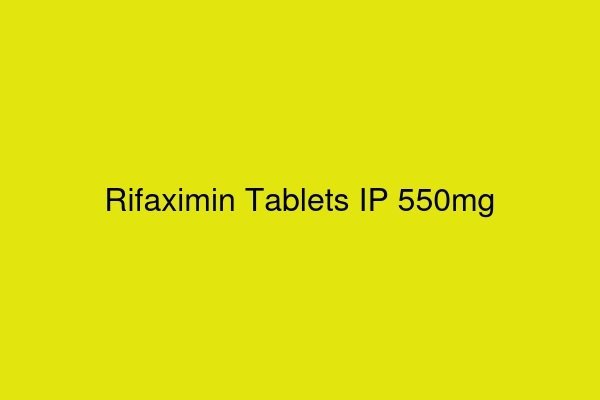 Rifaximin Tablets IP 550mg